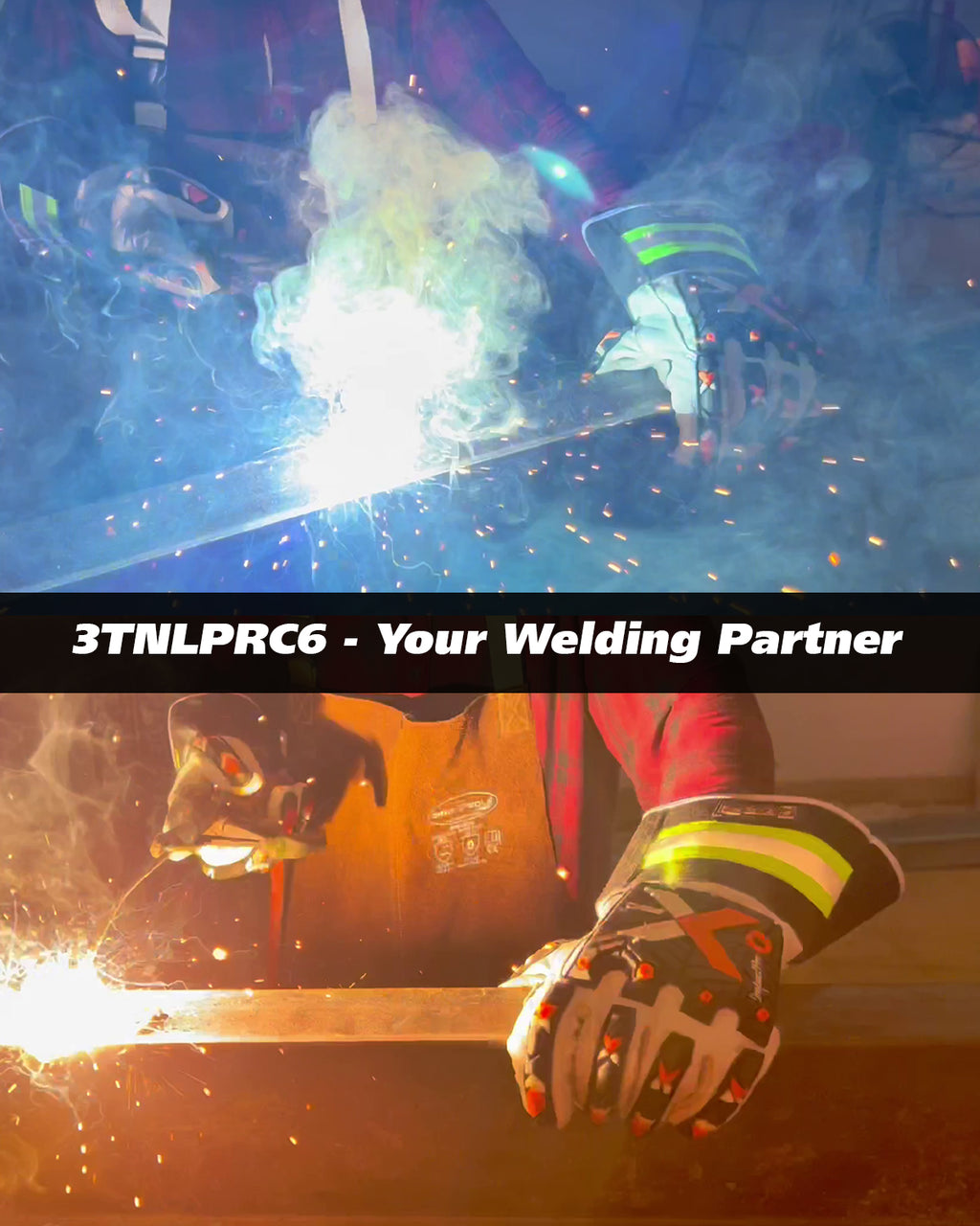 XPRO® 3TNLPRC6 Heavy Duty Tig Welding gloves, Kevlar thread & Lining, Reinforced palm, Impact & Cut Resistant, High visibility