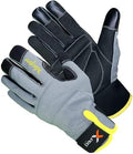 XPRO® 23TS Anti Vibration Gloves, Reflective back glows in dark, Touch Screen, Orange Hi Vis Gloves Flexible Spandex Back (