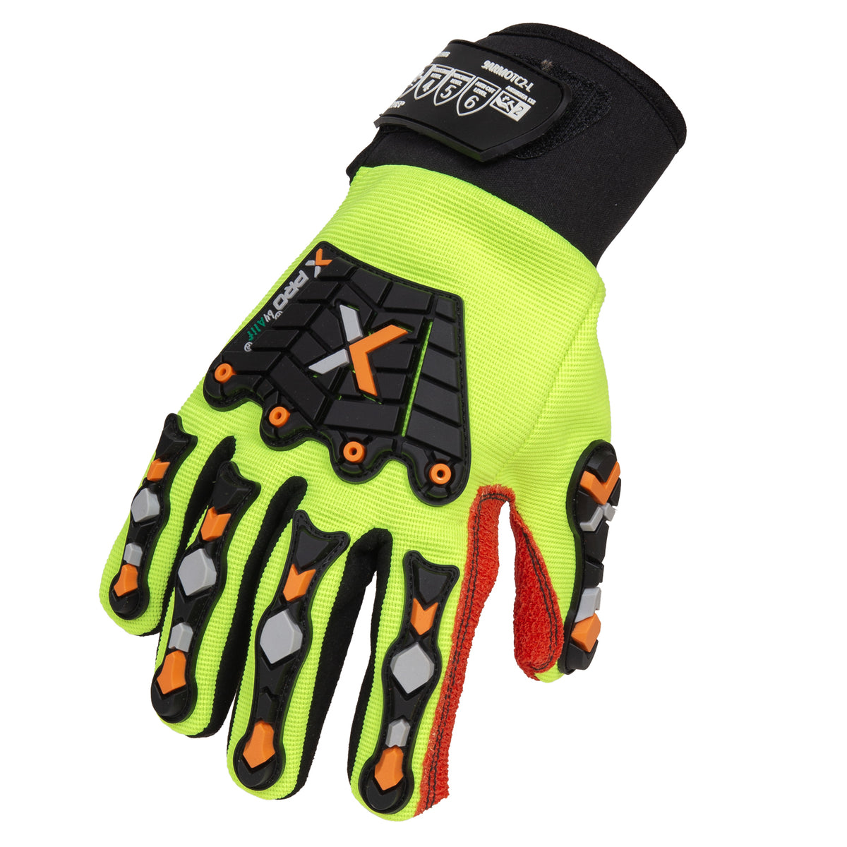 XPRO 9ARMOTC2 Firefighter Extrication Rescue Impact Safety Gloves, Cut-Resistant, High Visibility, ANSI/ISEA Certified