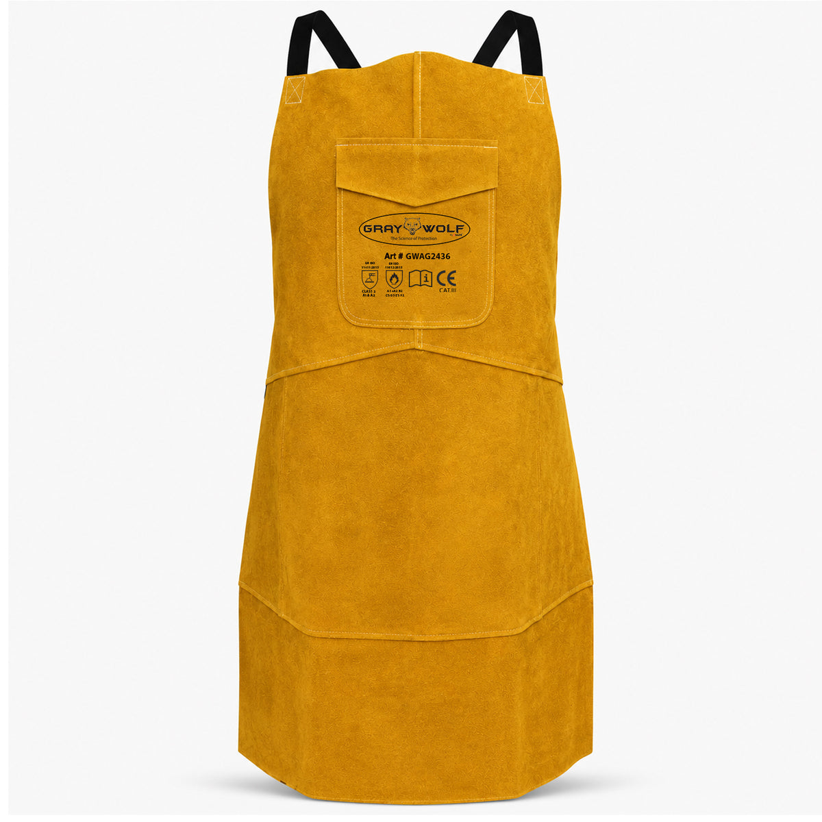 GRAYWOLF® GWAG2436 Golden Leather Welding Apron