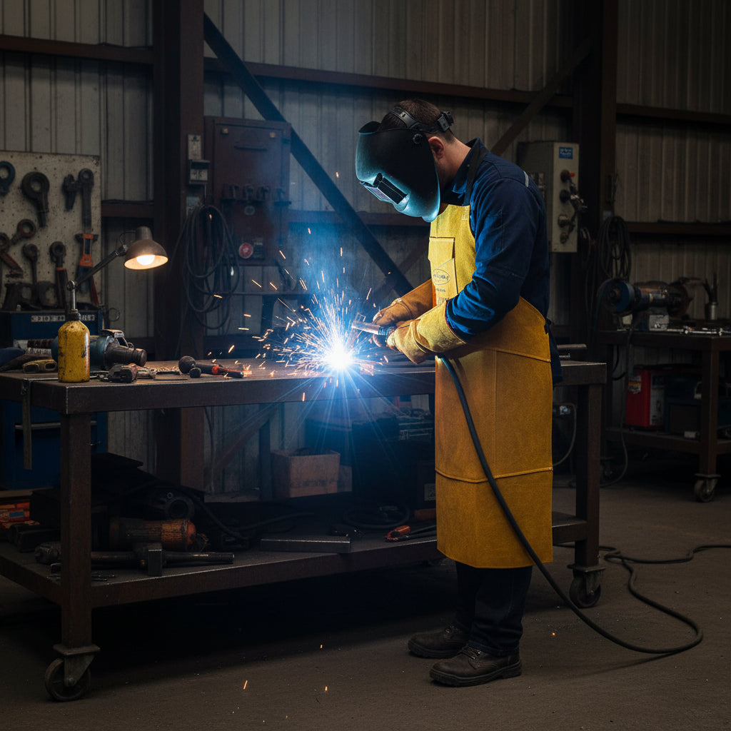 GRAYWOLF® GWAG2436 Golden Leather Welding Apron