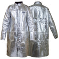 Graywolf Aluminized Kevlar Leather Welding Jacket/Welding Coat, Flame Resistant, Heavy duty (3000° F) Light weight