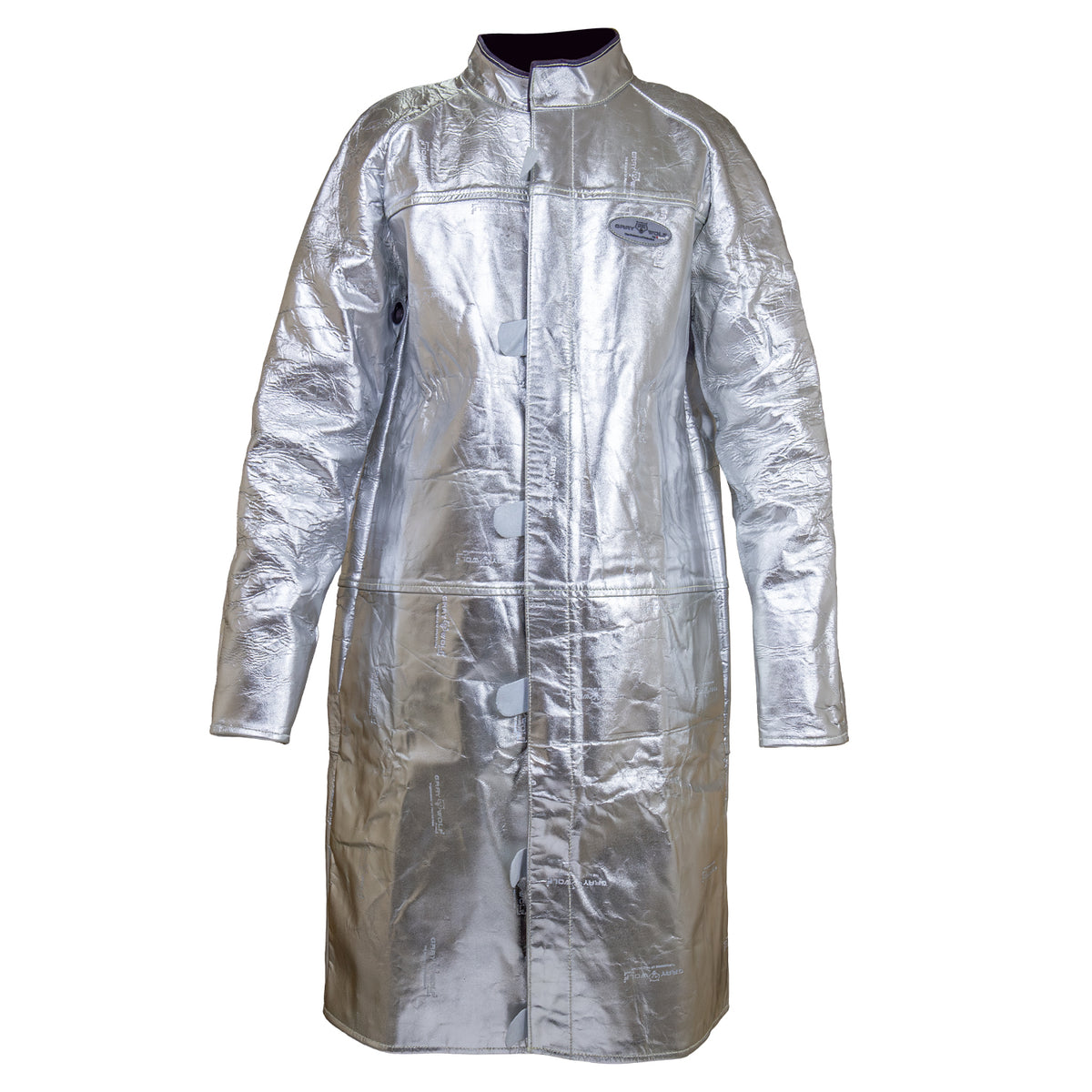 Graywolf Aluminized Kevlar Leather Welding Jacket/Welding Coat, Flame Resistant, Heavy duty (3000° F) Light weight