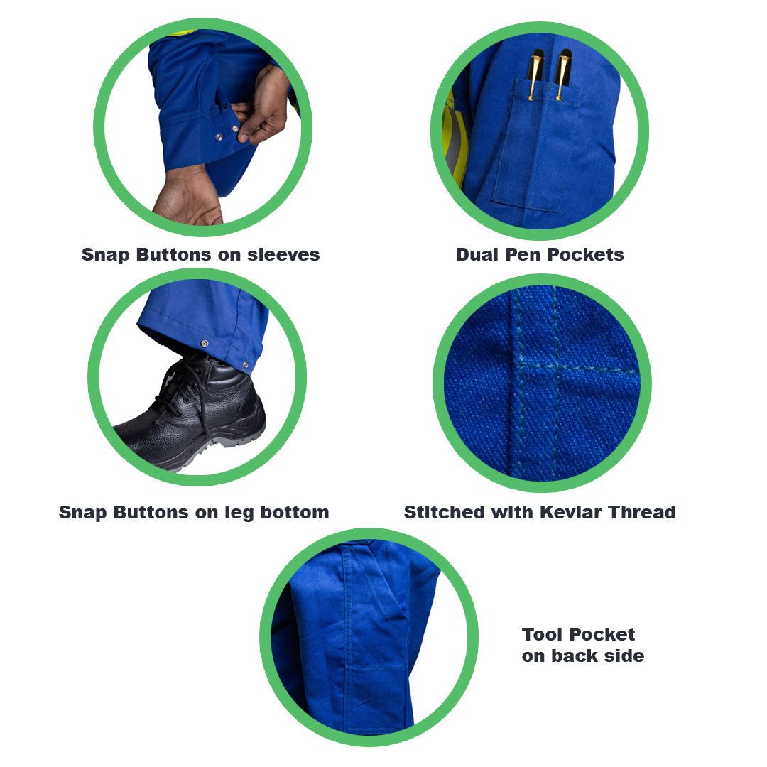 Inherent FR Flame Resistant Coveralls Nomex fibers, Guaranteed protection, FR coveralls men & women