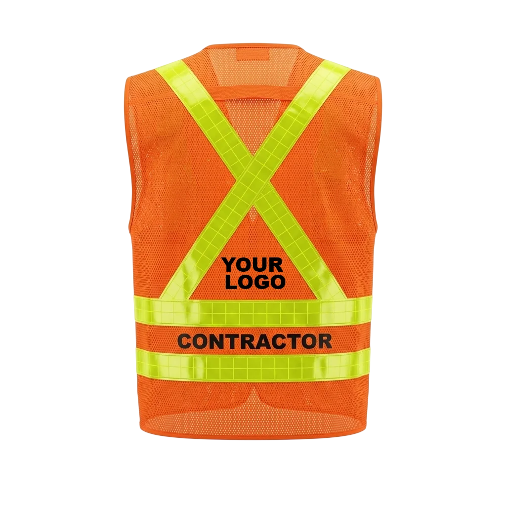 XPRO® HV07 Hi‑Vis Orange Class 2 FR Safety Vest – Flame Resistant, ANSI Compliant