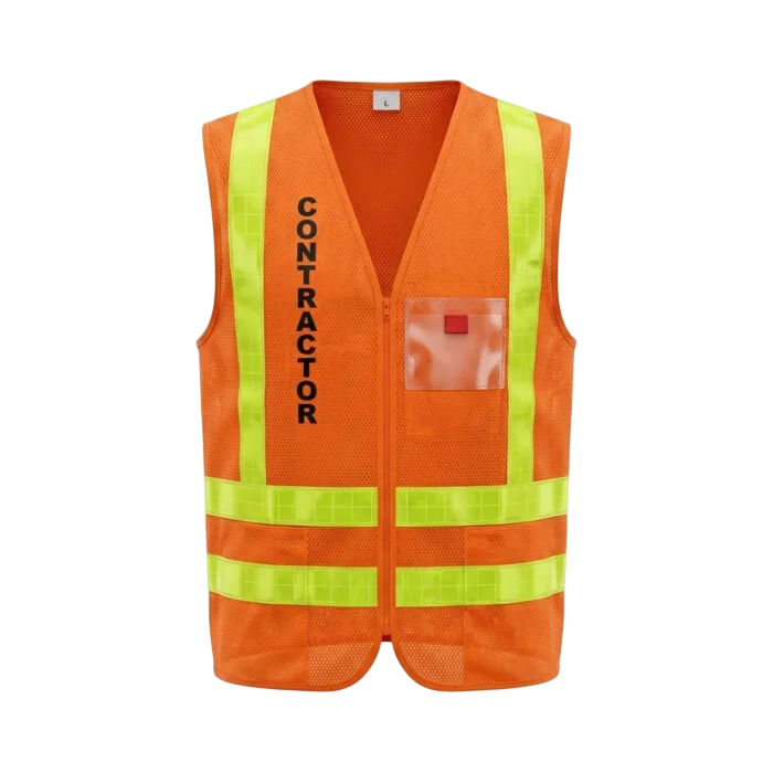 XPRO® HV07 Hi‑Vis Orange Class 2 FR Safety Vest – Flame Resistant, ANSI Compliant