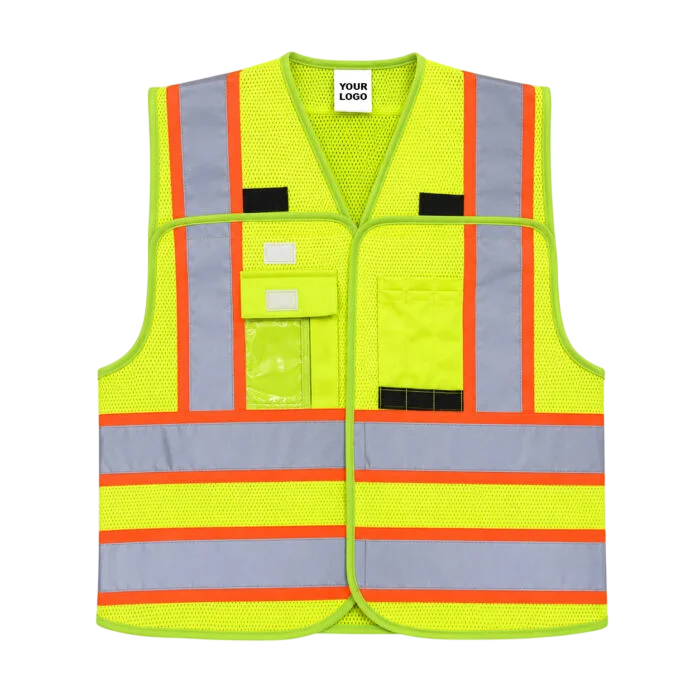 XPRO® HV08‑FLG Hi‑Vis Mesh Safety Vest – ANSI Type R Class 2, Moisture‑Wicking Fabric & Fall Protection Ready