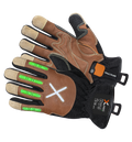 XPRO® MECPRO 16C6 Goatskin Leather Impact Gloves – Kevlar® Liner, TPR Guards, Cut & Abrasion Protection for Rebar Handling