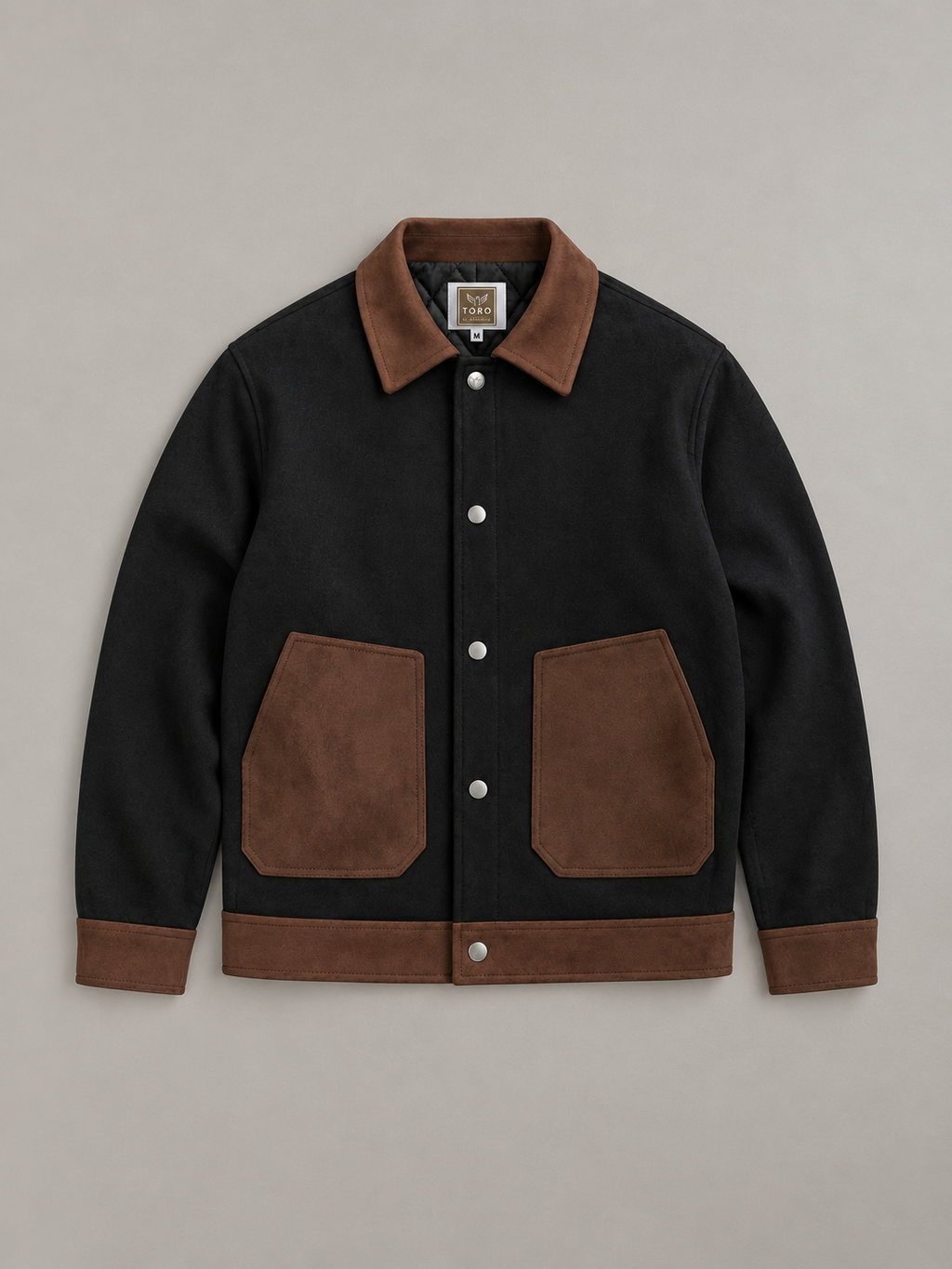 Toro by El Armarios Two-Tone Goat Suede Leather Jacket