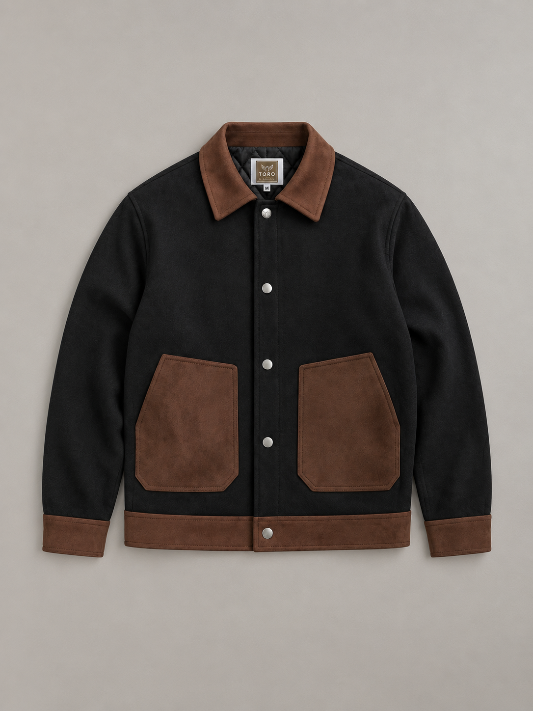Toro by El Armarios Two-Tone Goat Suede Leather Jacket