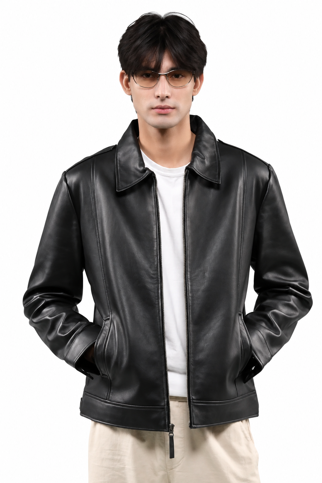 El Armarios Signature Black Leather Jacket