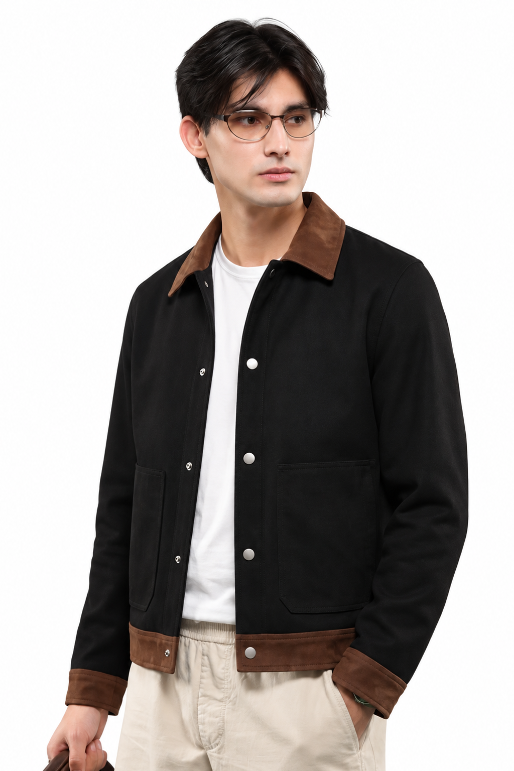 Toro by El Armarios Contrast Goat Suede Jacket