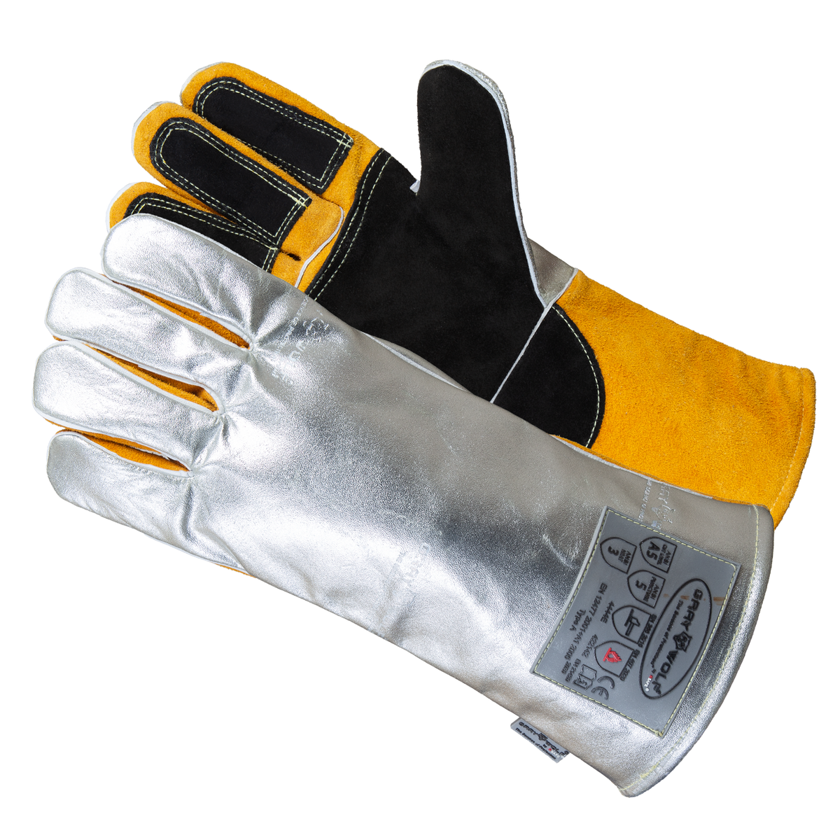 GRAYWOLF® Aluminized Molten Metal & Heat Resistant Safety Glove-RSAFE GW7500ACSDRC5