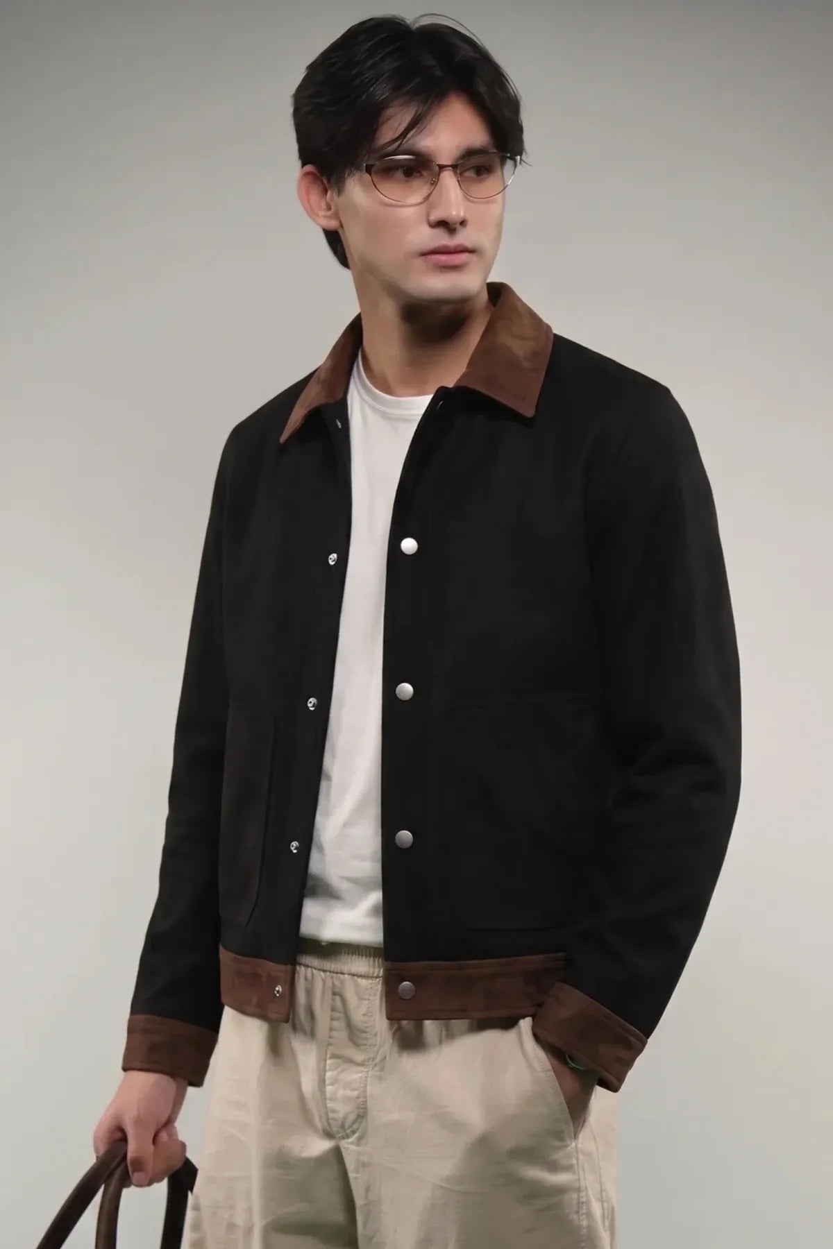 Toro by El Armarios Contrast Goat Suede Jacket