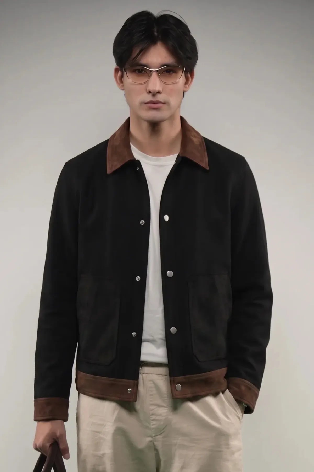 Toro by El Armarios Contrast Goat Suede Jacket
