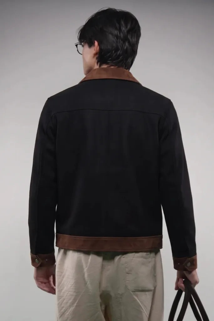 Toro by El Armarios Contrast Goat Suede Jacket