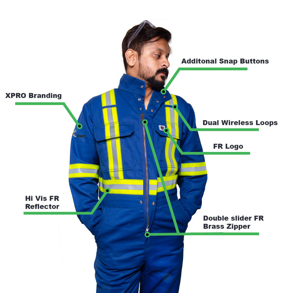 Inherent FR Flame Resistant Coveralls Nomex fibers, Guaranteed protection, FR coveralls men & women