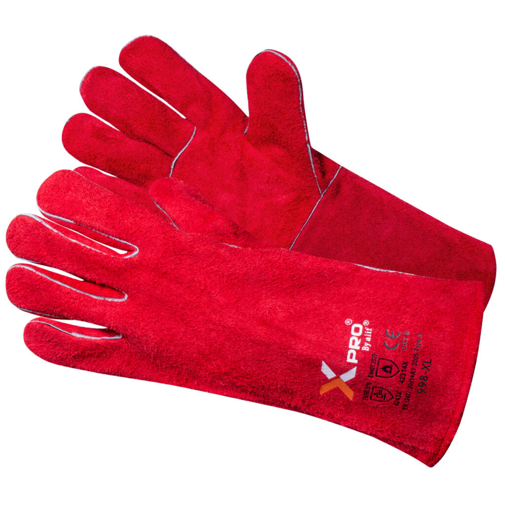 Red Cow Split Leather Mig/Tig Welding Glove 998